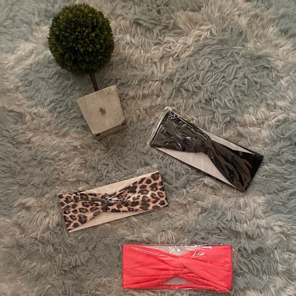 Solid and Leopard print Headbands